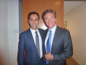 Dr Ajaka with Dr Oz in New York City, September 2012