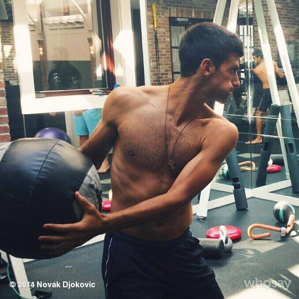 Novak Djokovic workout