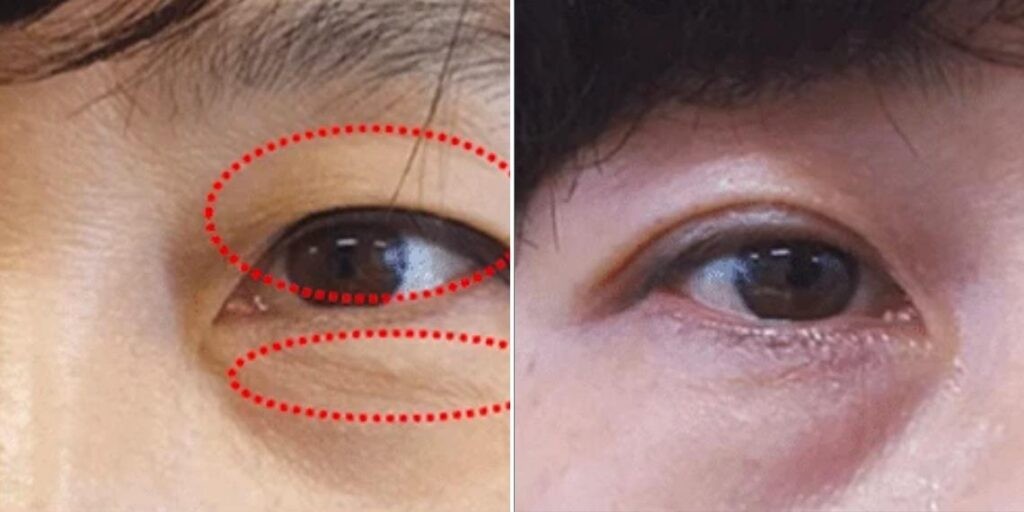Face Non Surgical Eyelid Lift Female Pre2024 006 Before And After